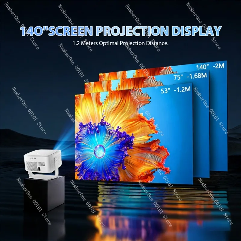 2026 New 8K Short Throw Projector, Ultra HD Portable Home Theater Smart Projector, Android 14