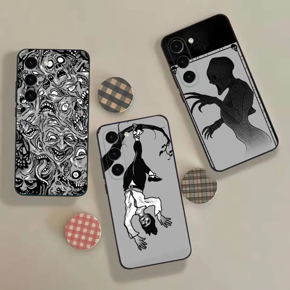 Phasmophobia T-Tarot Card Fashion Phone Case For Samsung Galaxy A 22,71,53,52,51,72,73,J7,8,9 Soft Black Cover