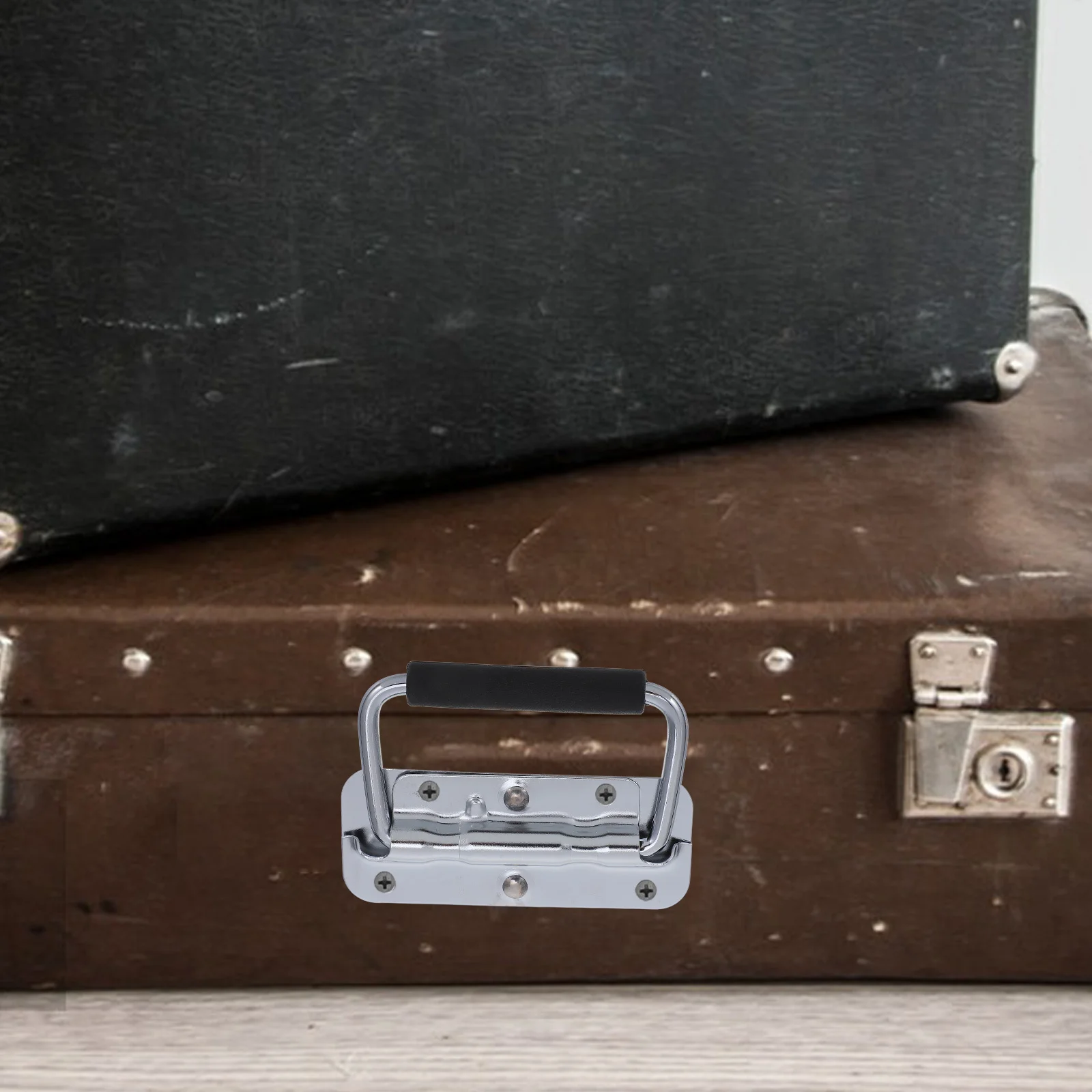 

Stainless Steel Tool Box Folding Chrome Plated Iron Portable Carry Handle For Chest Drawer Machine Tool Case Hardware Handle