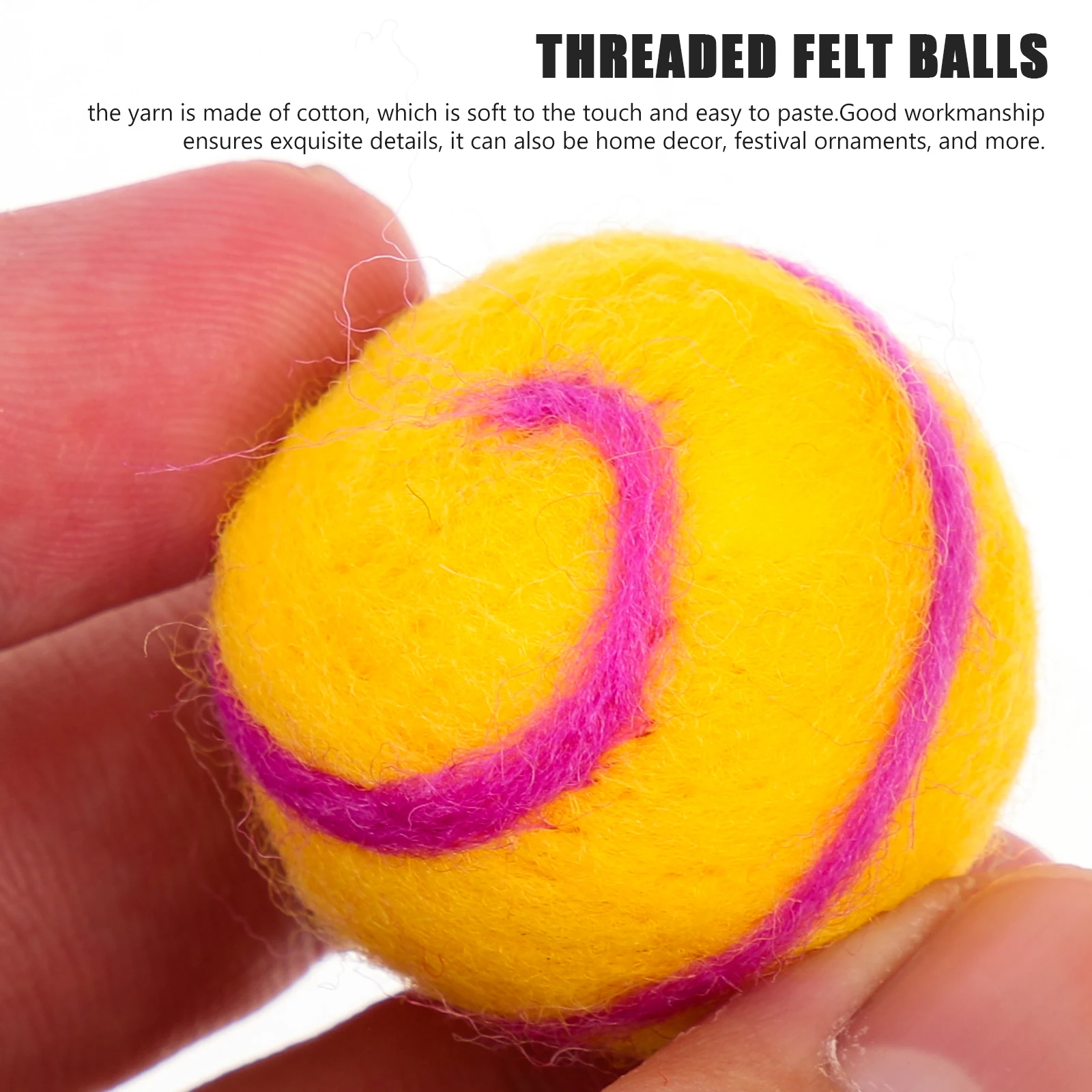 

10 Pcs Wool Felt Ball Accessories Clothes Decors Pendants Small Balls Decorative for Diy Crafts Decorations