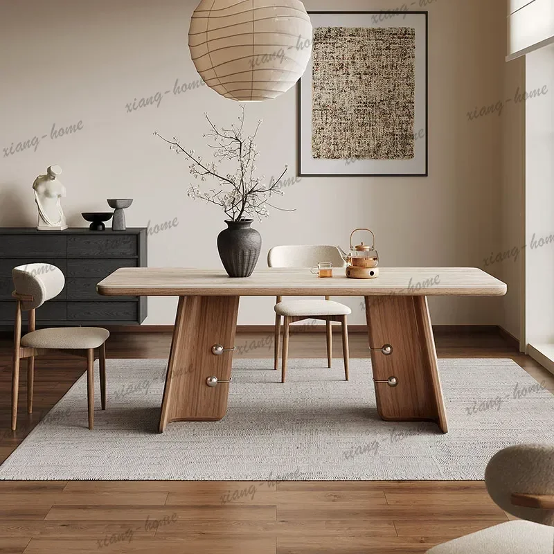 FG Wood Chairs Dining Table Coffee Modern Nordic Restaurant Kitchen Dining Table Designer Writing Mesas De Jantar Home Furniture