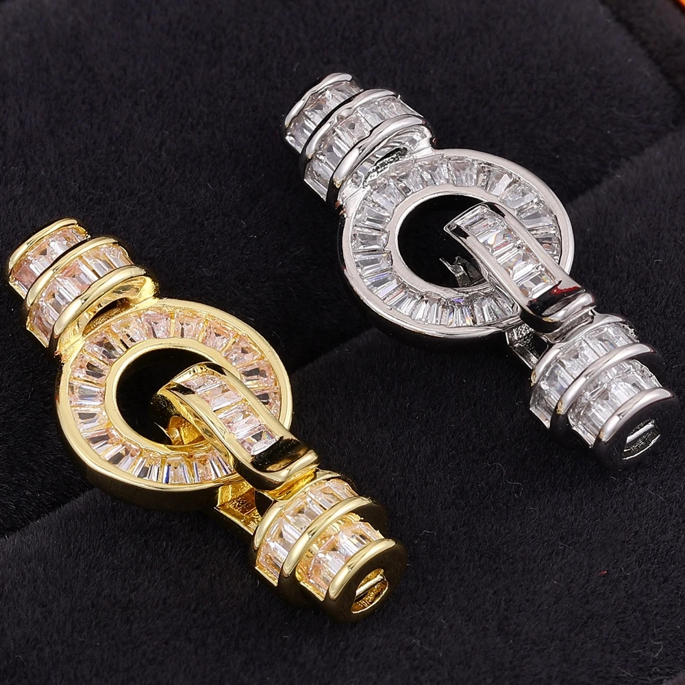Juya DIY Luxus Natursteine Barock Perlen Schmuck Herstellung Komponenten cz Opal Stecker Verschluss Verschluss Verschluss Verschlüsse Lieferungen – Detail 12