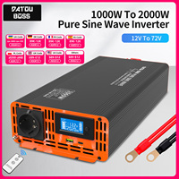 DATOUBOSS PSW-Series Pure Sine Wave Inverter 4000W DC12V~72V To AC220V~240V Power Inverter Continuous Power 2000W Solar Inverter