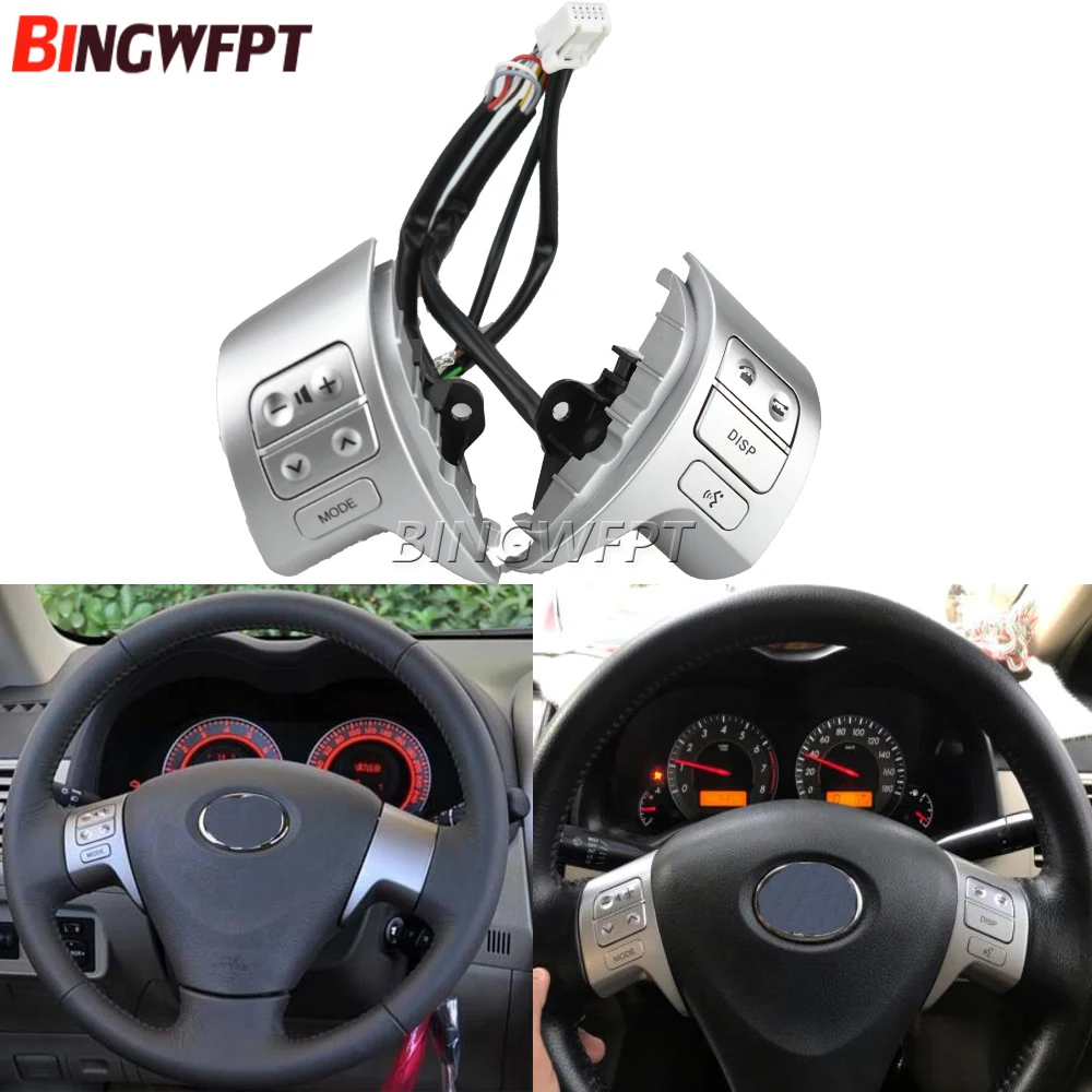 

Bluetooth Steering Wheel Audio Control Switch 84250-02200 8425002200 for Toyota Auris ZRE150L ZRE151L ZRE152L 2007-2009