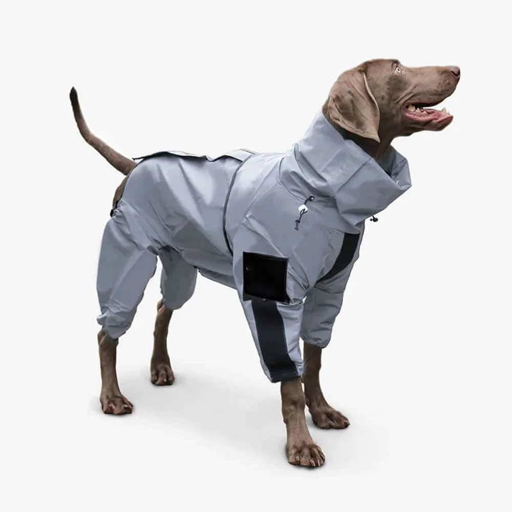 Pet Supplies Custom New Designer Reflective All weather Waterproof Cool Dog Accessories Rain Coat dog jumpsuit bodysuit