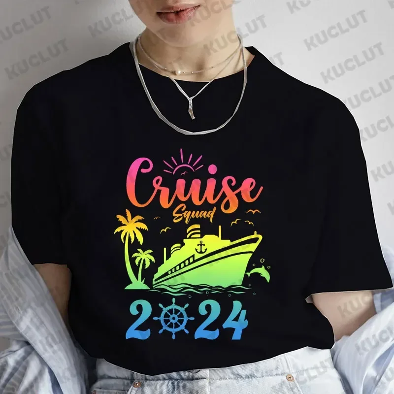 Personalized Colorful Cruise Squad 2024 T-shirts for Men Women Cruise Squad Shirt Birthday Cruise Tshirts Family Matching Tees