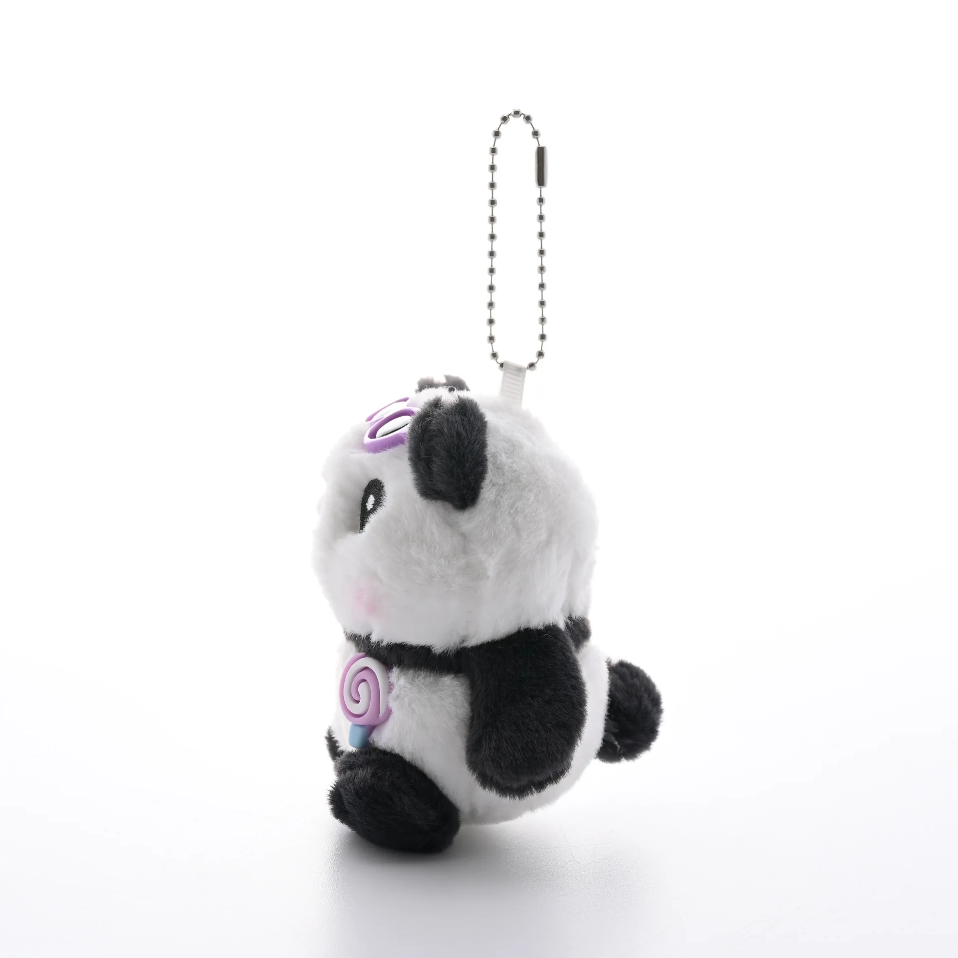 new Funny Cute ice cream giant panda plush toy pendant lollipop giant panda soft fashione backpack ornament couple gift