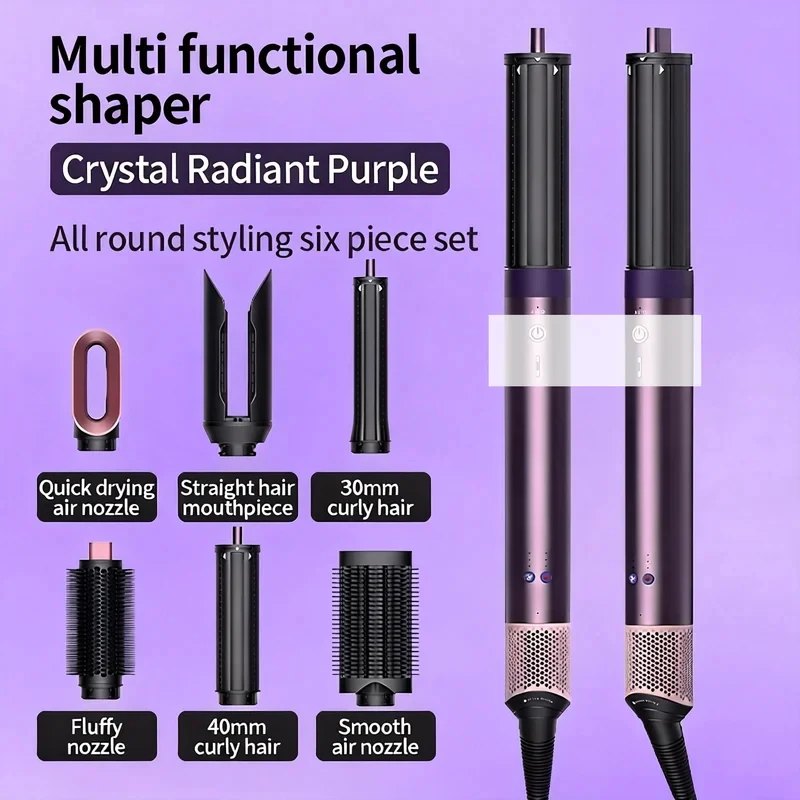 

Многофункциональный стайлер-фен 6-в-1 220В, 1700Вт, высокоскоростной, с отрицательными ионами, для быстрой сушки и ухода за волосами, KR