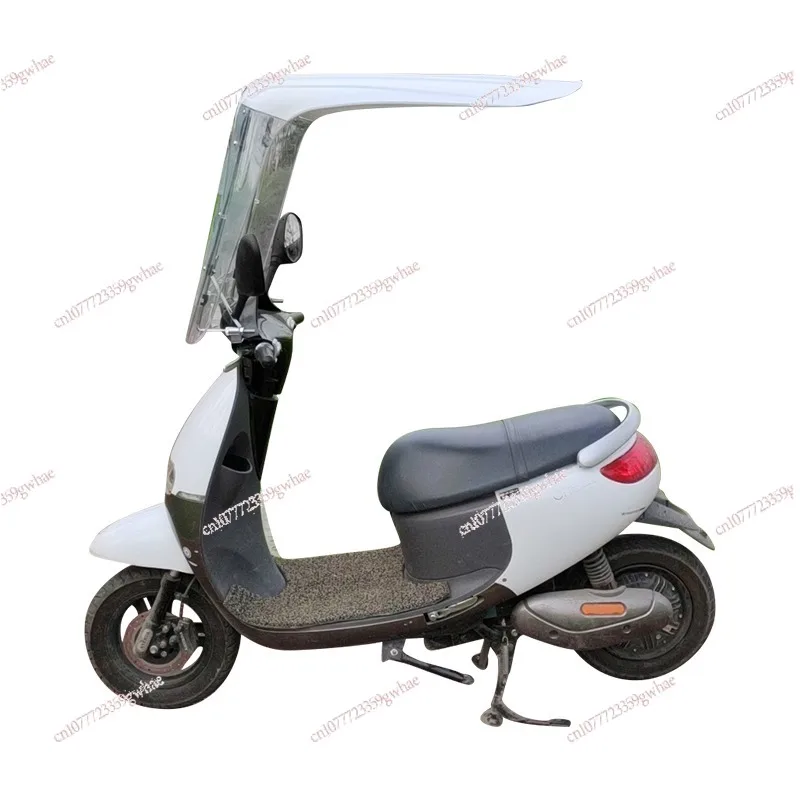 

New Lengthened Thickened 7-Char Motorcycle Windshield Electric Vehicle Canopy Sunshade