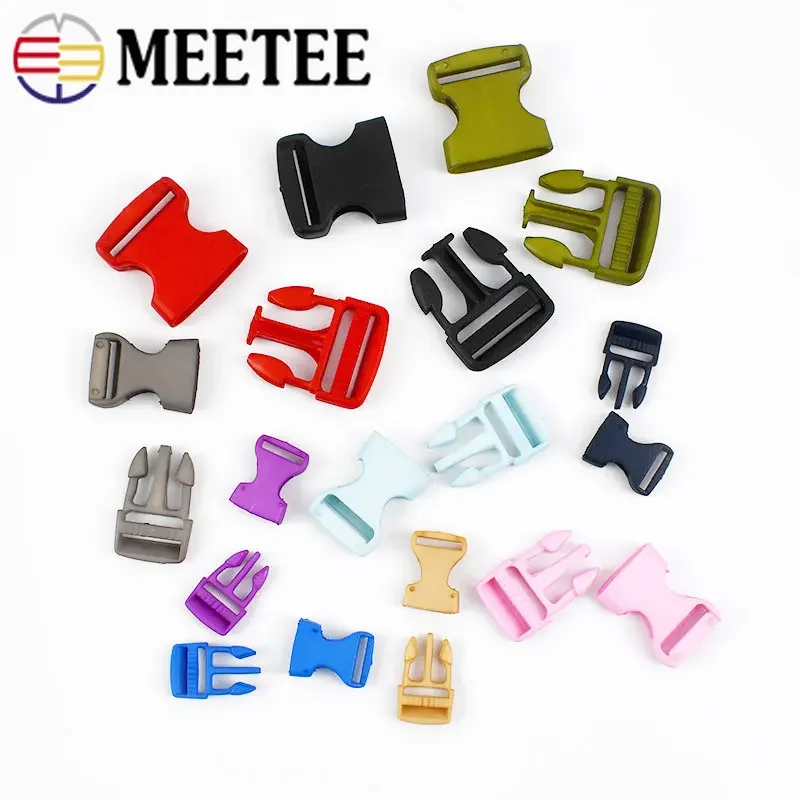 10/20Pcs 15/20/25/30mm Plastic Release Buckles Bag Side Clip Hook Webbing Belt Buckle Backpack Strap Adjust Snap Clasp Accessory