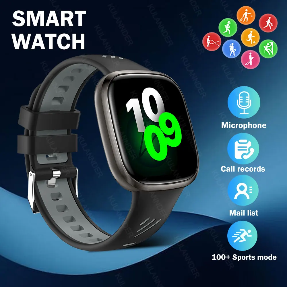 New LED Flashlight Money counter Women Smart Watch BT Exercise Sleep Heart rate Blood pressure Men Smartwatch For Xiaomi Huawei