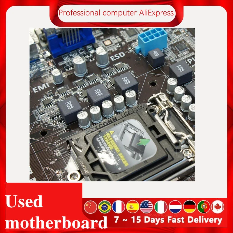 For ASUS P8Z77-V LX Computer Motherboard LGA 1155 DDR3 32GB For Intel Z77 P8Z77 Desktop Mainboard  SATA II PCI-E X16 Used