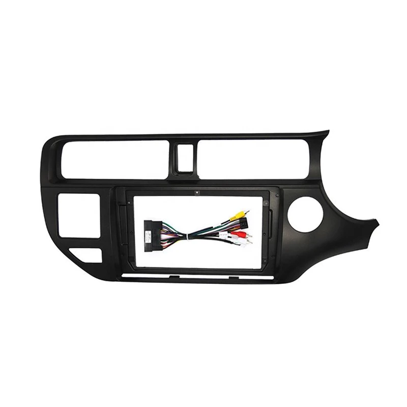 

2Din Car Stereo Fascia DVD Frame Trim Kit for KIA RIO 4 K3 2011-2015 (RHD) with SRS Hole Audio Frame Dash Panel Trim Kit
