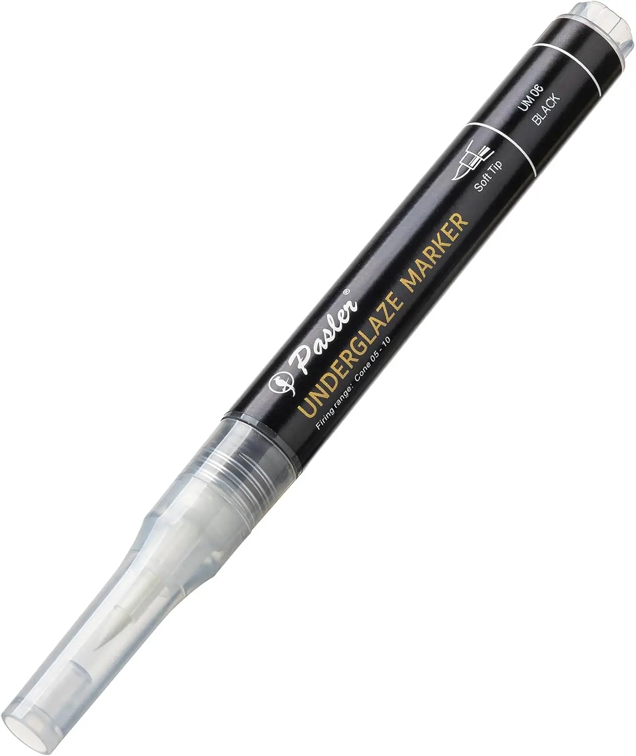 

Underglaze Pen for Ceramic Pottery Bisque, Soft Tip, Black - Pack of 1