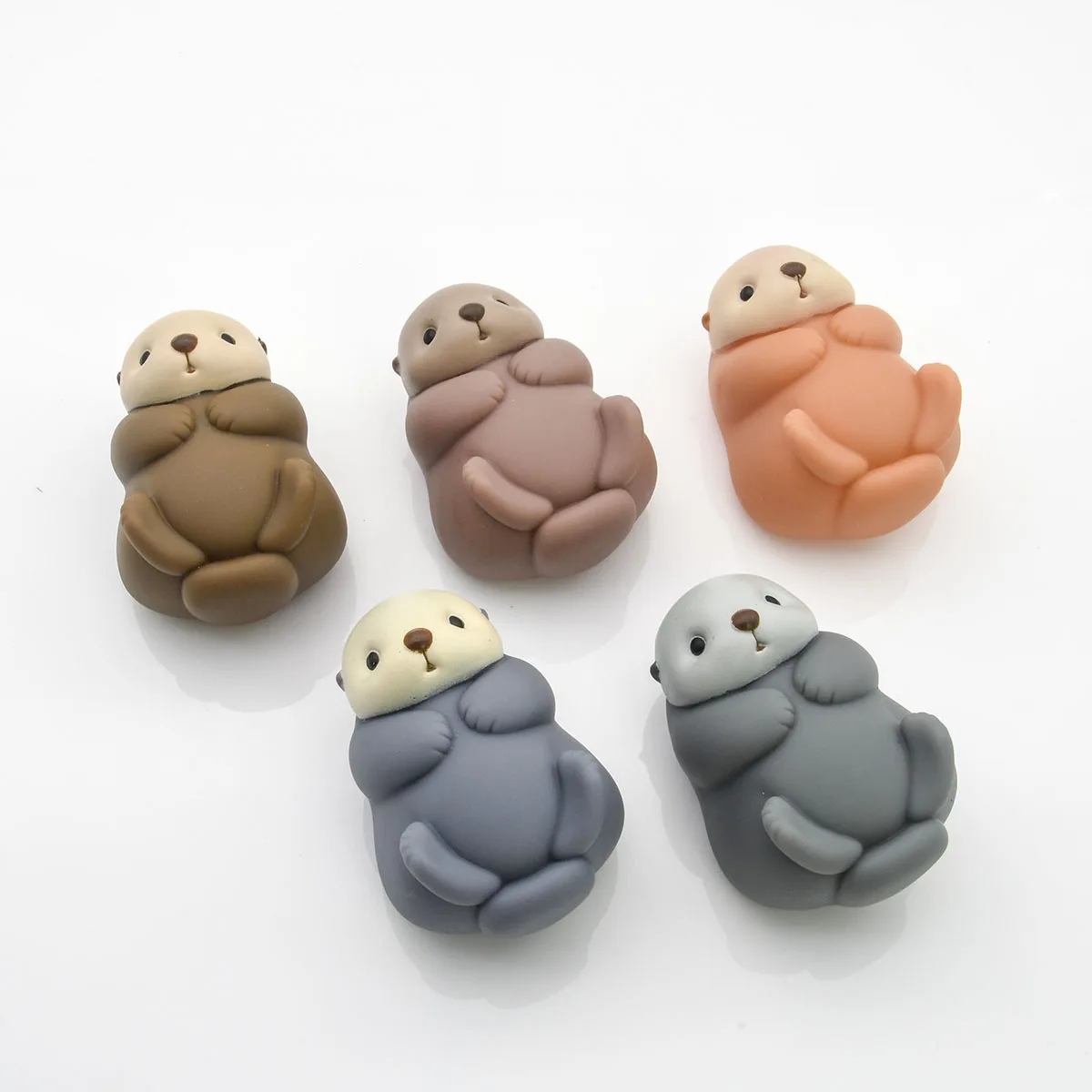 Yell world Pukakko Sea Otter capsule toys cute kawaii sea otters floating on water Soft vinyl squeeze figures