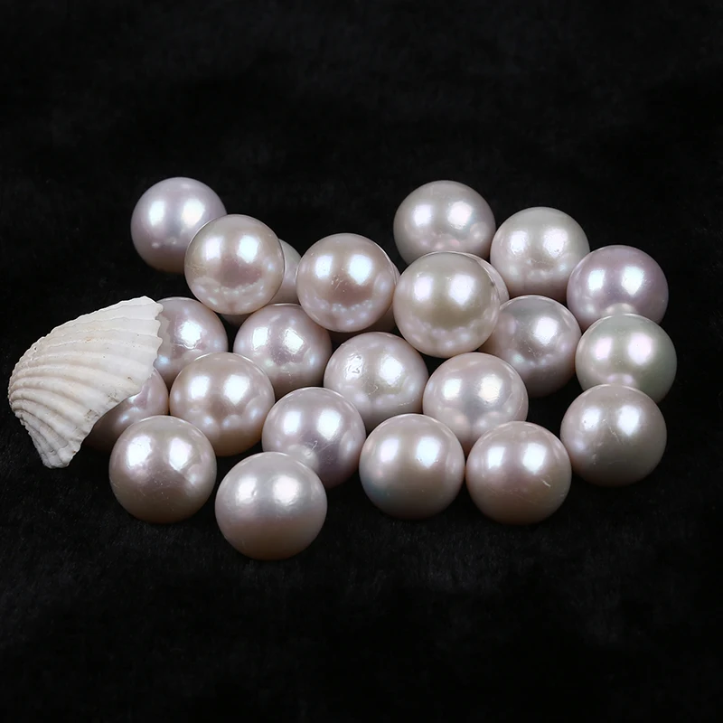 Natural White Color 13-14mm Round Edison Loose Pearls