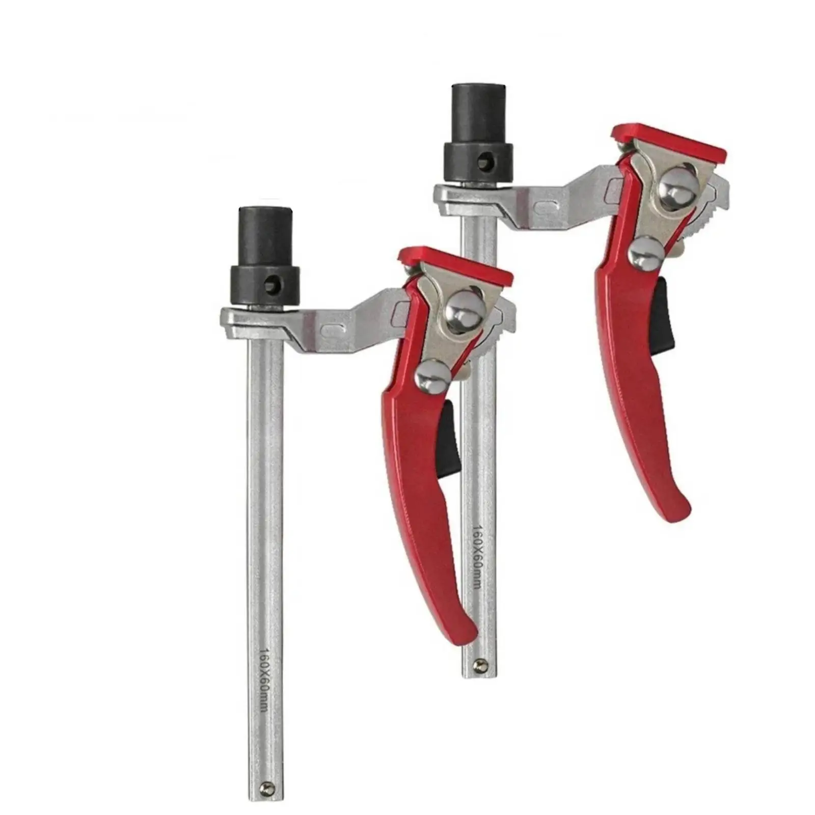 Carpentry Clamp with Ratchet Handle 160mm Woodworking F Clamp for Secure Workpiece Holding