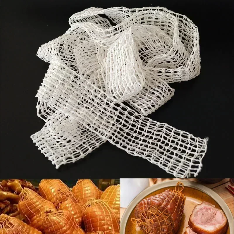 3/2/1Meter Cotton Meat Net Ham Sausage Roll Net Hot Dog Net Butcher's Strings Bacon Sausage Packaging Tools Kitchen Cooking Tool