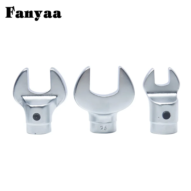 Fanyaa Crowfoot Spanner Head U-shape Open Mouth Size 22-36mm, Crowfoot Wrench Repalcement Part , Round Mortise Connector 16mm