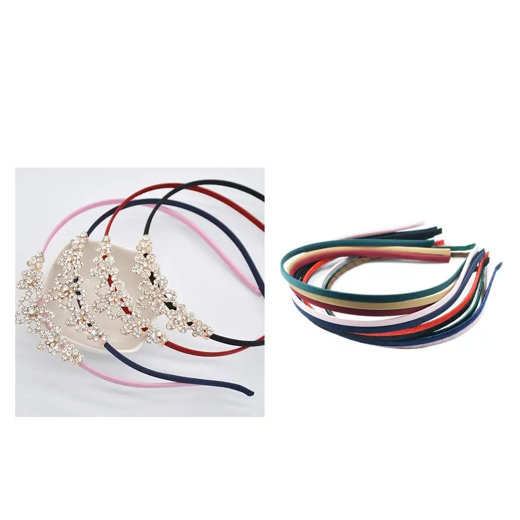 Grosgrain Ribbon Wrapped Headband Lady Hair Hoop Band Minimalist Headband for Children Wedding Outfits