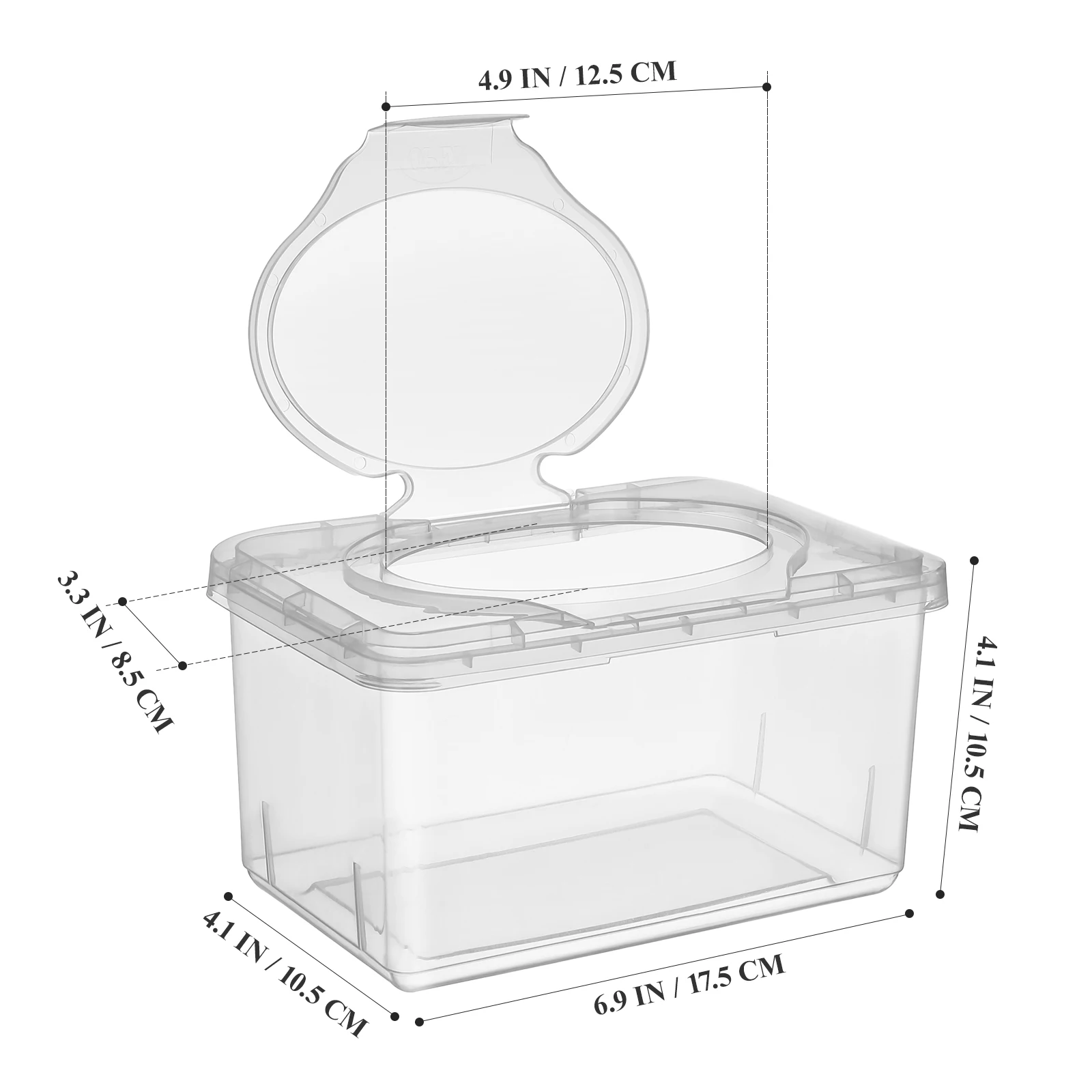 

3Pcs Portable Baby Wipes Dispensers Durable Wet Tissue Containers Ergonomic Wipe Holders Transparent Storage Boxes