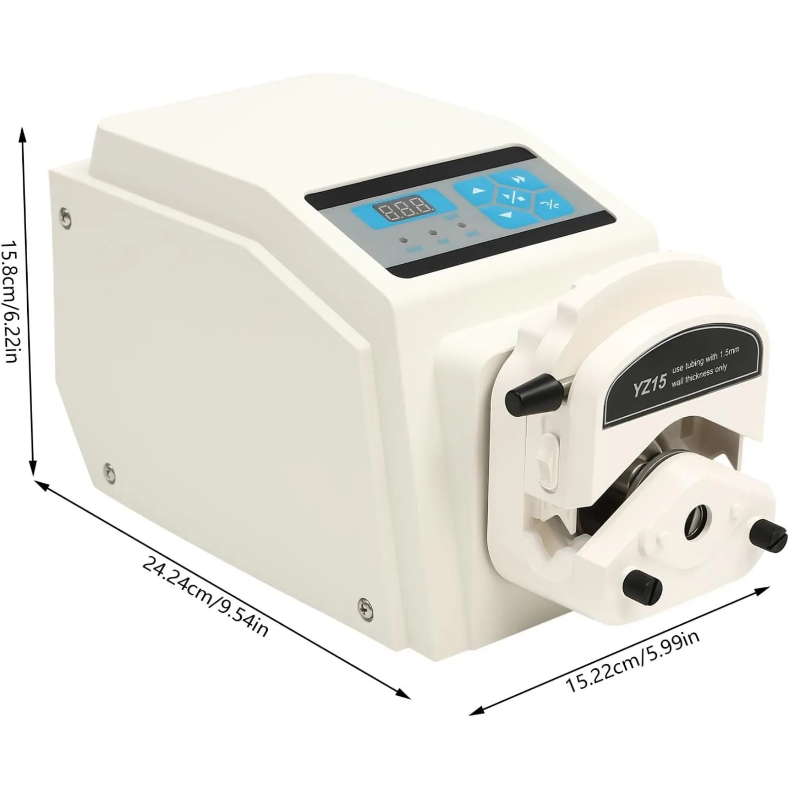 YZ15-13A مضخة تمعجية متغيرة السرعة مع رأس المضخة، مضخة قياس السائل الصناعية المتغيرة السرعة، معدل التدفق 0.07-380 م/دقيقة