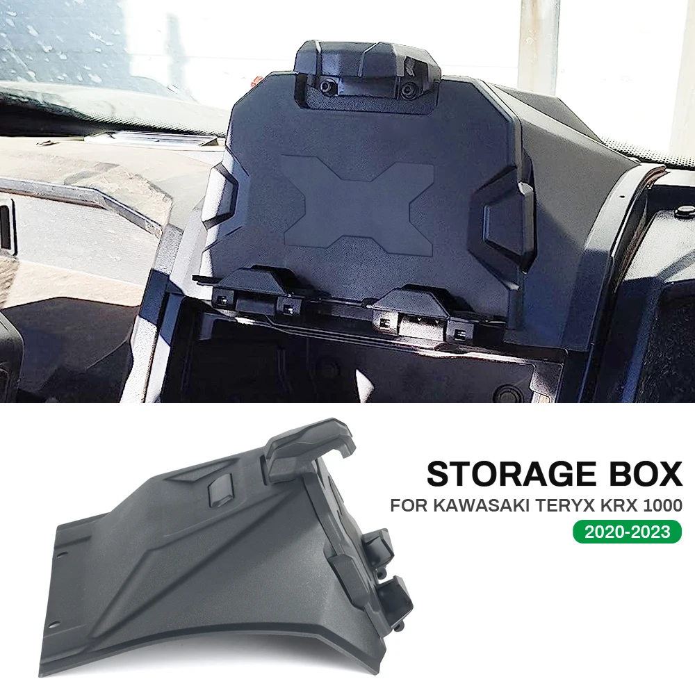 

For Kawasaki Teryx KRX 1000 2020-2023 Motorcycle Accessories Electronic Device Tablet Phone Holder Storage Box Organizer Tray