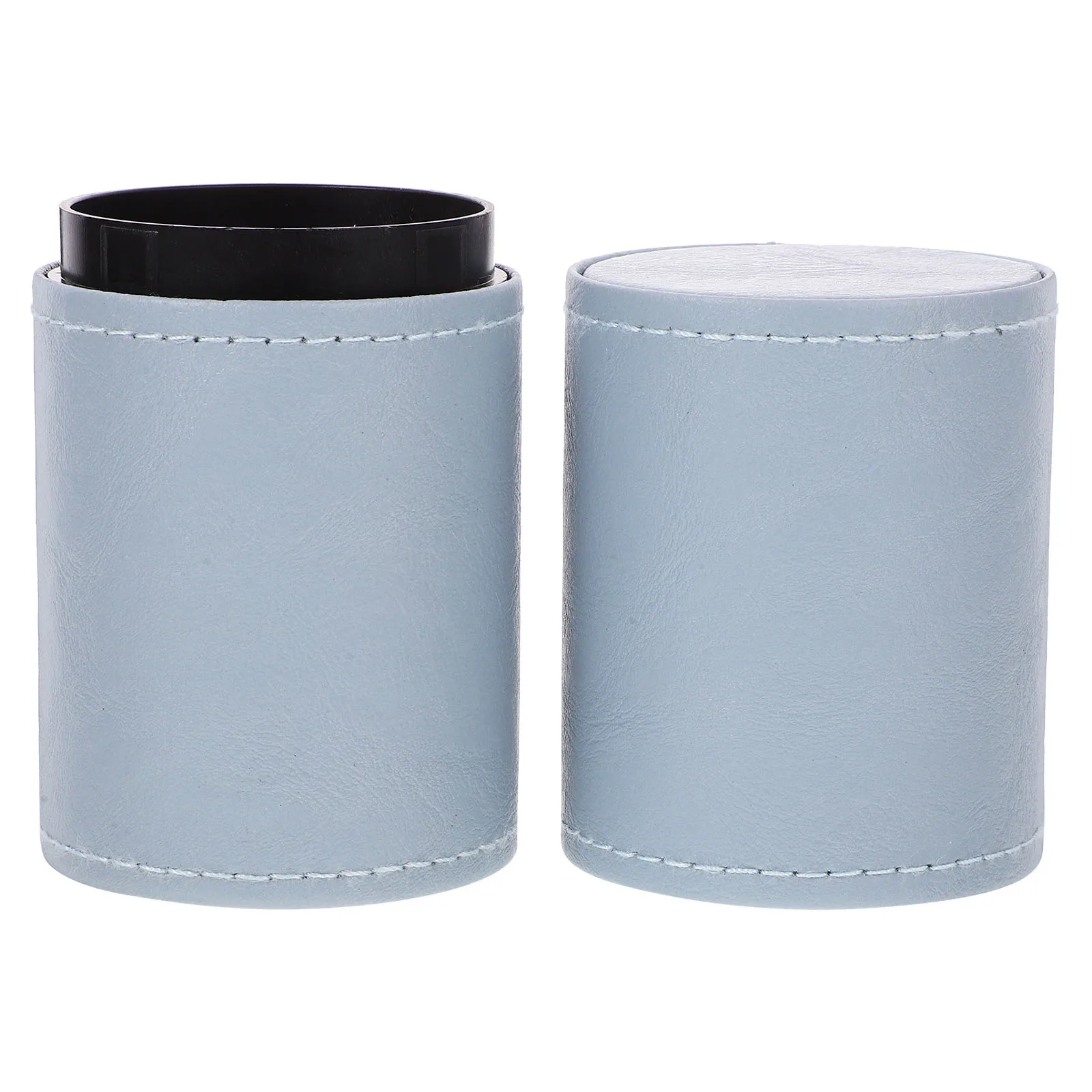 Organizador de Pincéis de Maquiagem de Grande Capacidade em PU, Suporte para Canetas de Mesa, Porta-Maquiagem, Recipiente de Armazenamento para Artesanato