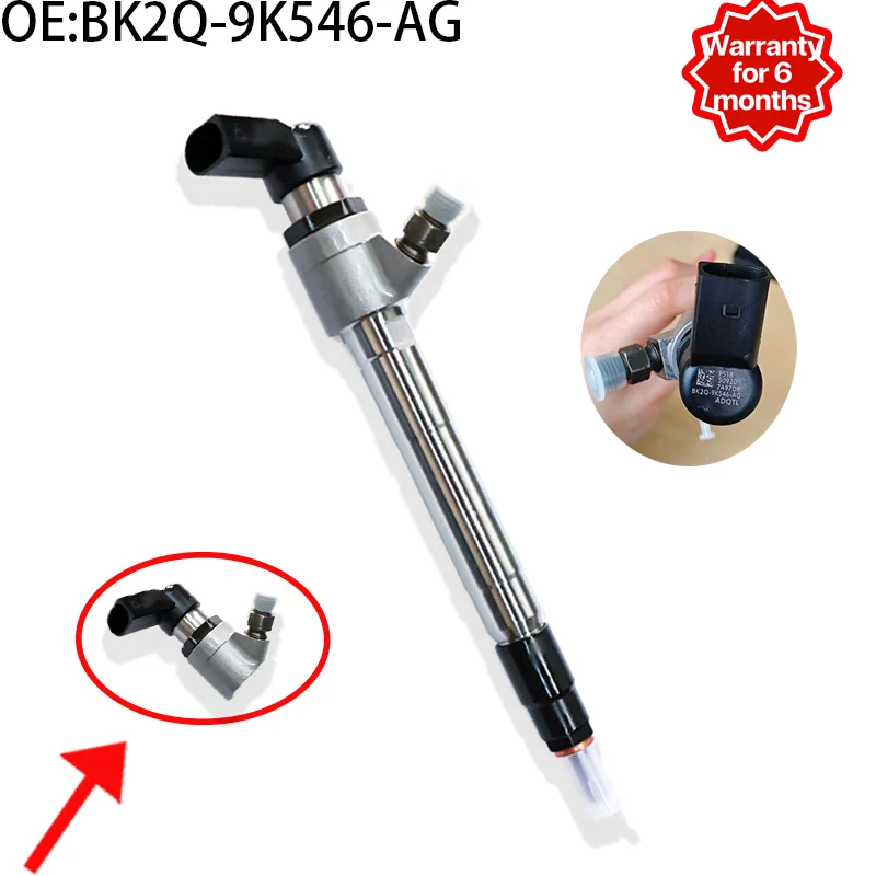BK2Q 9K546 AG A2C59517051 New Common Rail Injector Assembly for Ford Transit Ranger 2.2L CK4Q-9K546-AA 6C1Q 9K546 AC 5WS40745 17