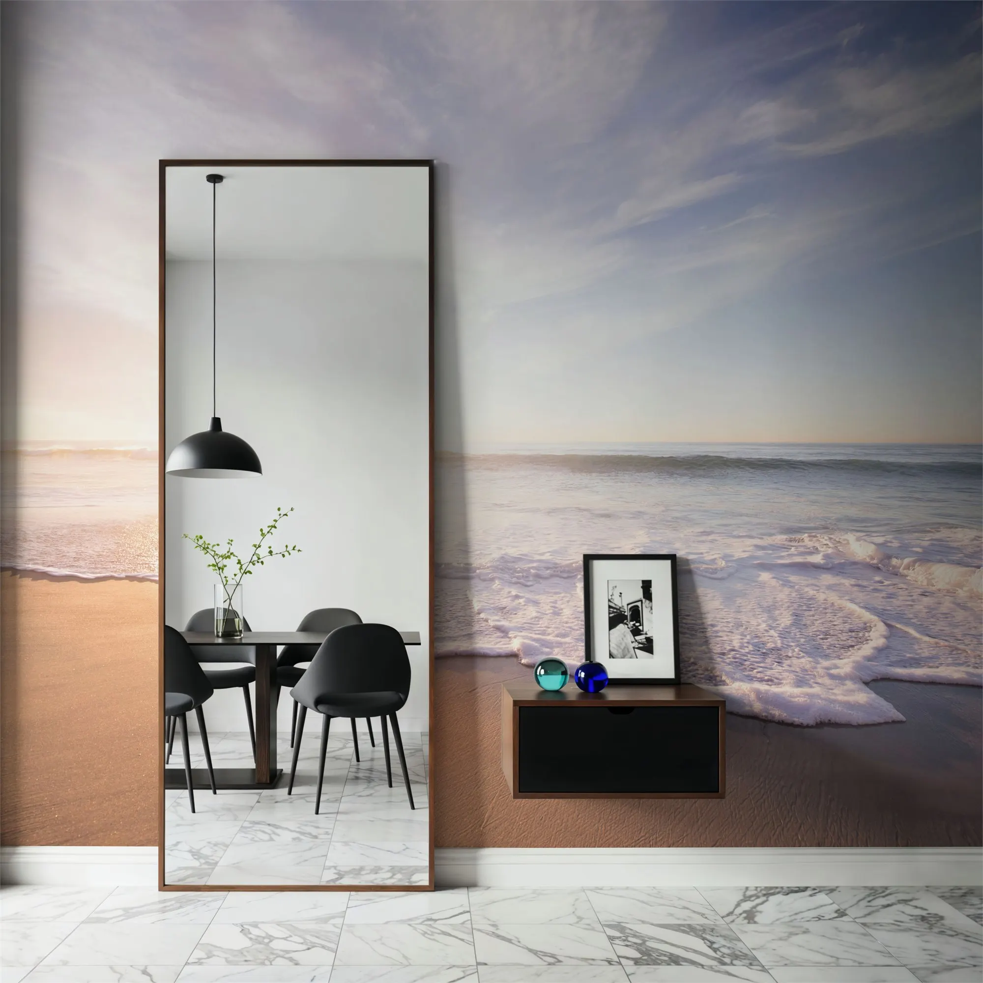 Custom Sandy Beach Large Peel and Stick Mural Wall Decor