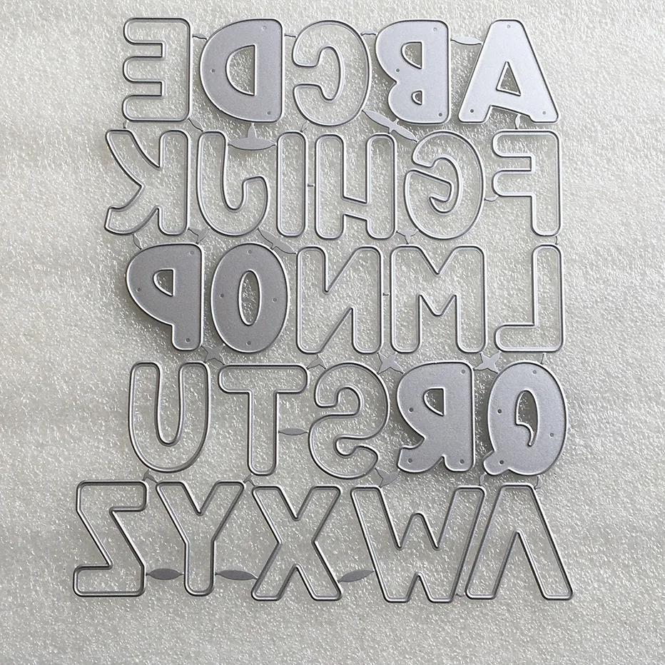 26 Capitalized Alphabet Scrapbooking Cutting Dies Yiwu stock clearance DIY Paper gift Card Making metal craft Album