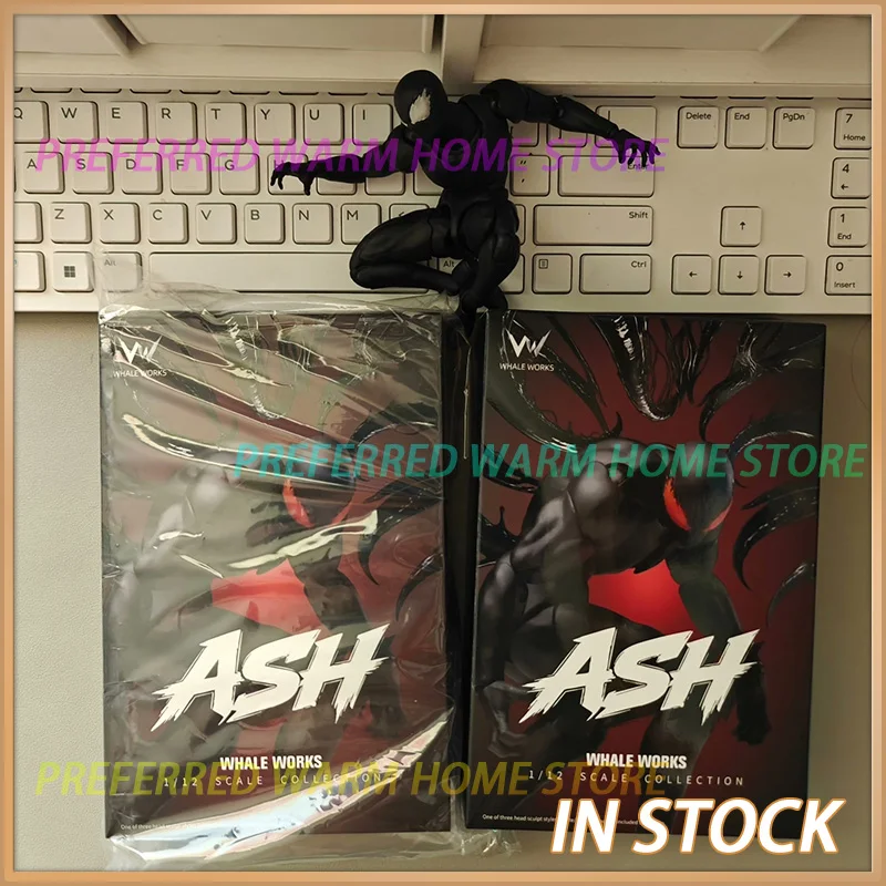 

In Stock WHALE WORKS WW03 Ash Movable Model Toys 1/12 Super Articulated WW03ABCDE Male BODY Black Special Version White gray
