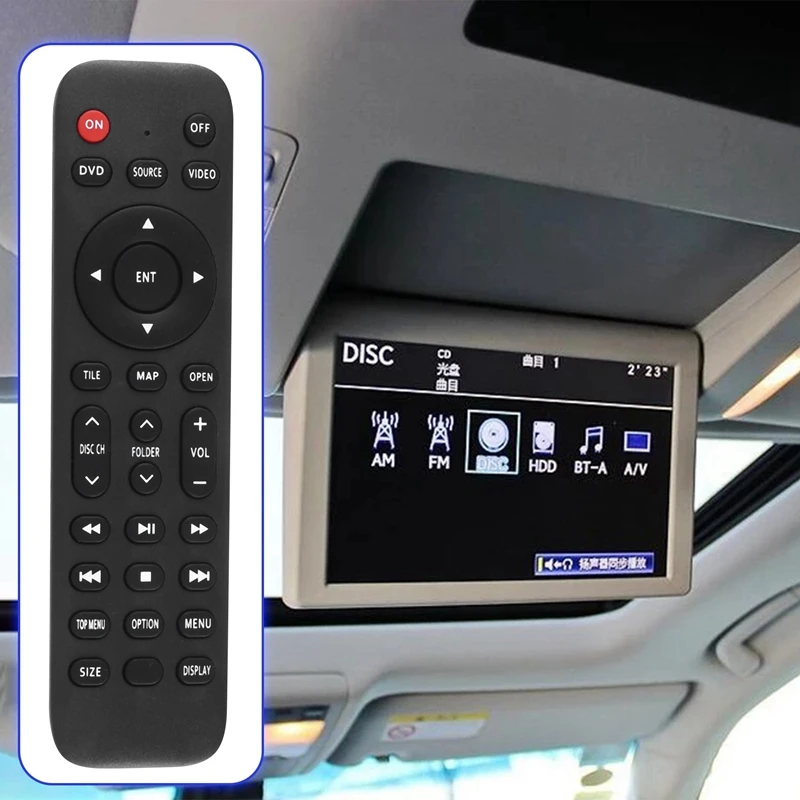 

Rear Entertainment Ceiling DVD Control Remote Replacement For Toyota Prado LC150 Cruiser LC200 VX