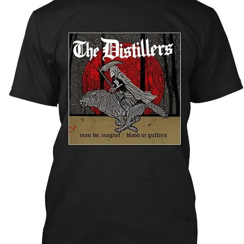 New The Distillers Man vs Magnet American Classic Logo T Shirt S 4XL