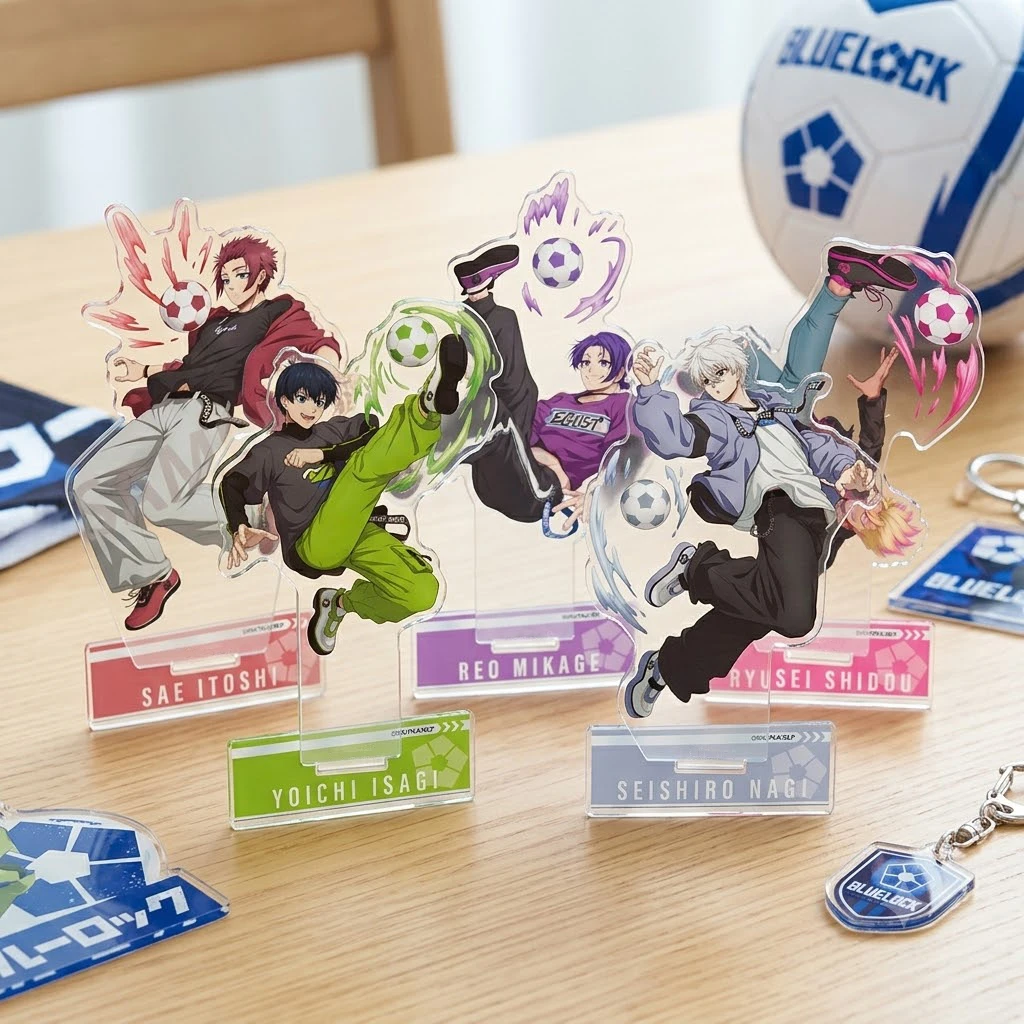 Anime Blue Lock Acrylic Stand Figure Desktop Decoration Collectible Ornament Cartoon Character Model Gift for Fans Keychain