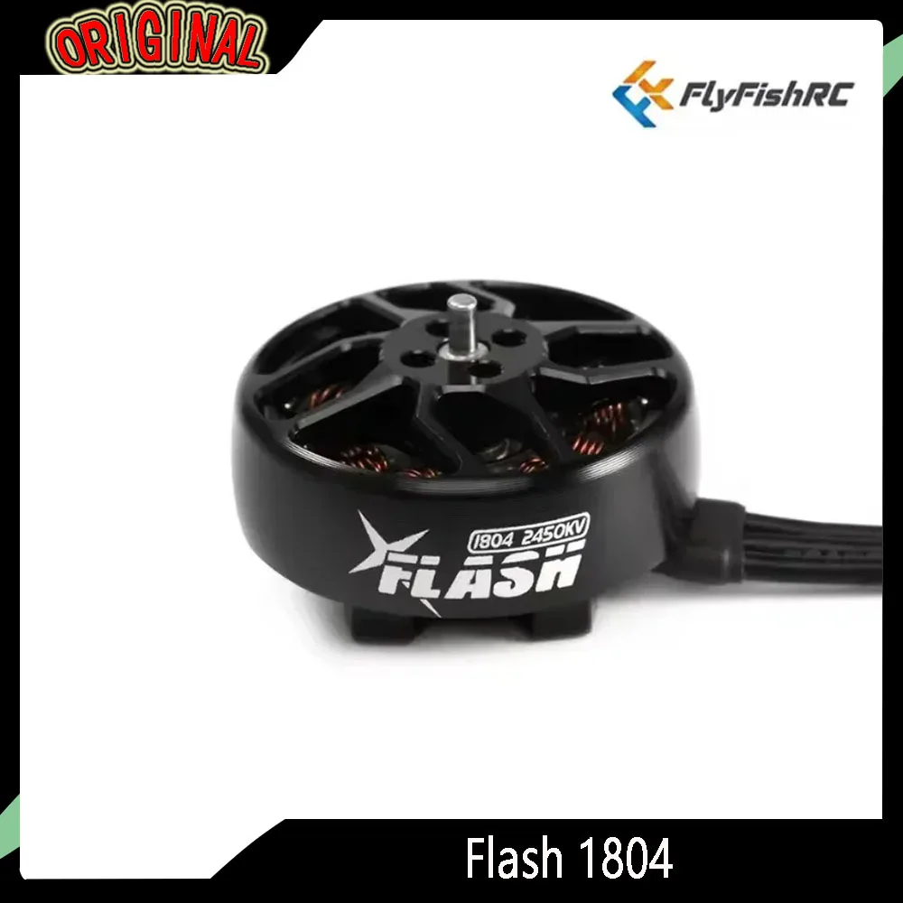 

Бесщеточный двигатель FlyFishRC Flash 1804 (4S 2450KV/6S 3500KV) — для 3-4 дюйма Cinewhoop и зубочисток, аксессуары RC Pro
