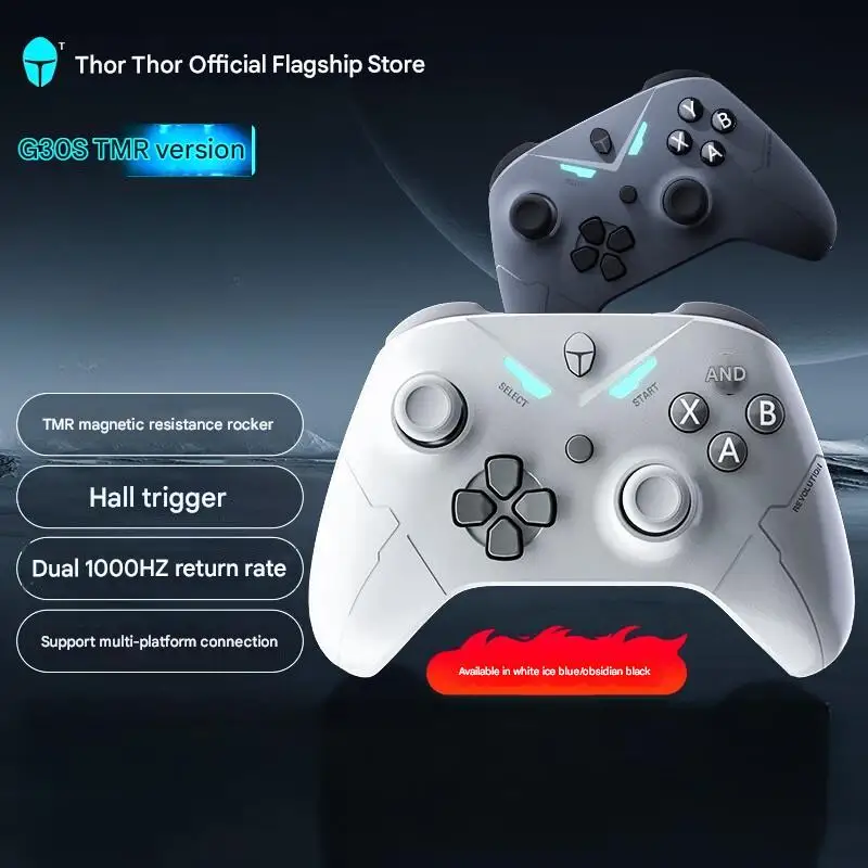 Hall Effect Trigger Gamepad｜Dual 1000Hz Polling Rate｜TMR Magnetic Joystick｜Cross-Platform Controller for PC/PS/Switch/Xbox/Mobil