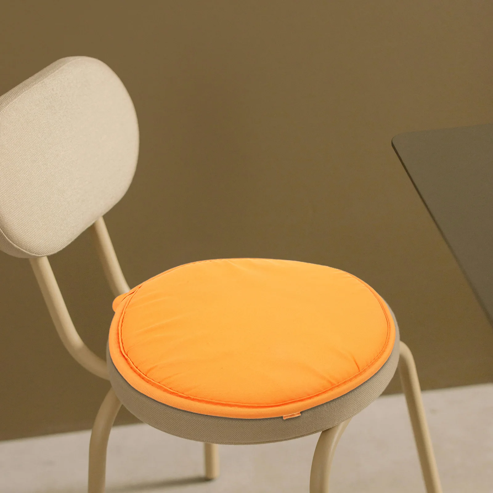 

Round Seat Cushion 30Cm Orange Thickened Sponge Chair Pad For Home Office Restaurant Dining Room Outdoor Use Decorative Pillow