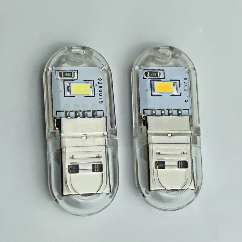 1Pcs LED USB Light 2-24LEDS Mini Portable Book Light Reading Night Light Warm White 5V Power For PC Laptop Mobile Power