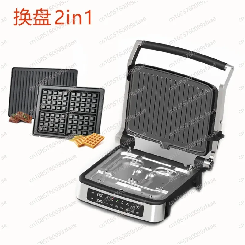 마그네틱 플레이트 프라이드 스테이크 기계 터치 스크린 와플 기계 파니니 샌드위치 기계 프라이드 그릴 그릴 기계