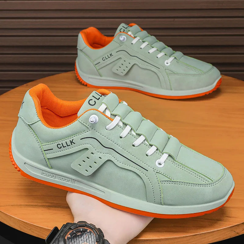 

Men Sneakers New Fashion Casual Sports Shoes Men Lace-up Mesh Breathable Wen Running Shoes