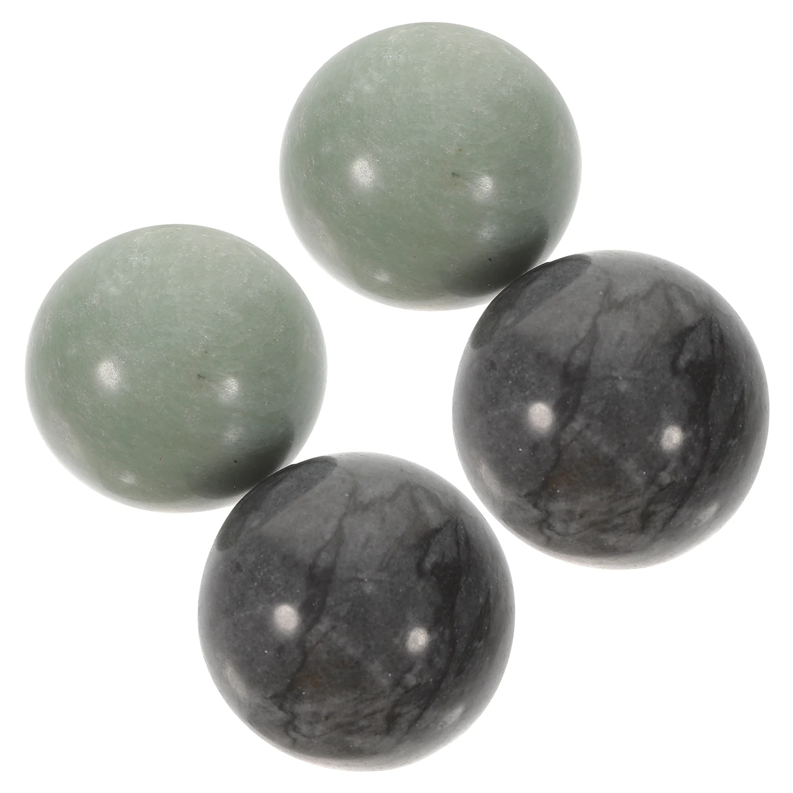 Gleavi Back Massage 2 Sets Marble Baoding Balls Chinese Health Stress Relieve Hand Exercise Hand Massage Hand Balls Mini Usable