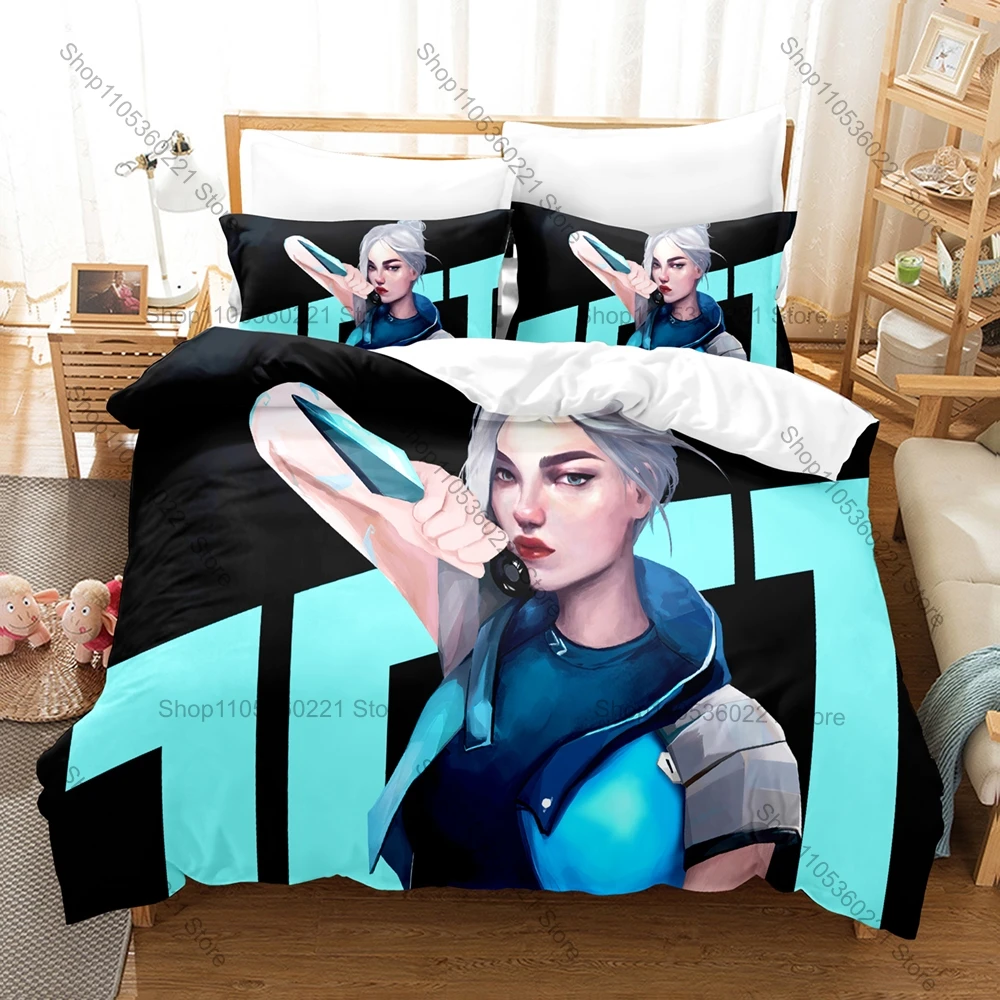 Dynamic Jett Wind Power Character Print Duvet Cover + 2 Pillowcases Twin Full Queen King Gaming Bedding Set