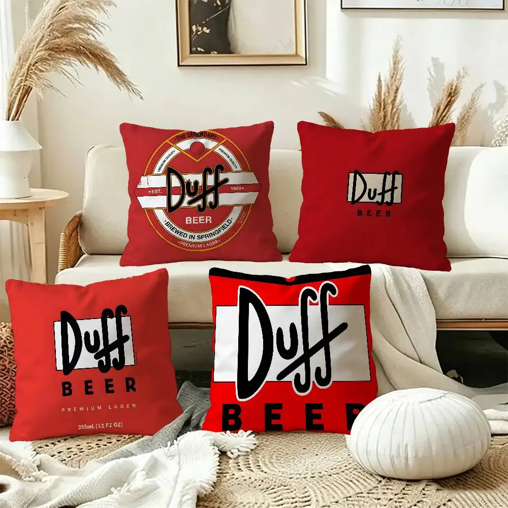 F-Ft D-Duffs Beer Pillow Gift Home Office Decoration Bedroom Sofa Car Cushion Cover case 45x45