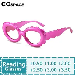 R57202 Oval Flowers Reading Glasses for Women Fashion Candy Color Optical Presbyopic Spectacles Dioptric +50 +100 +300