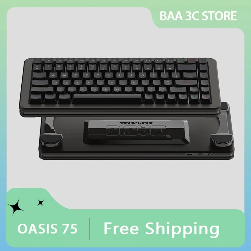 BACKSPACE OASIS 75 Gaming Keyboard Magnetic Switch Wired Keyboard Customized Hot Swap Esports 84Keys RGB Backlit RT Office Gift