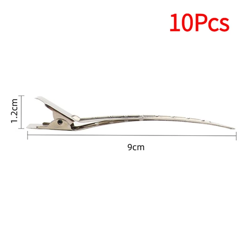 10Pcs Hair Care Clips Stainless Steel Hairdressing Sectioning Clips Clamps For Hairdressing Tools‘