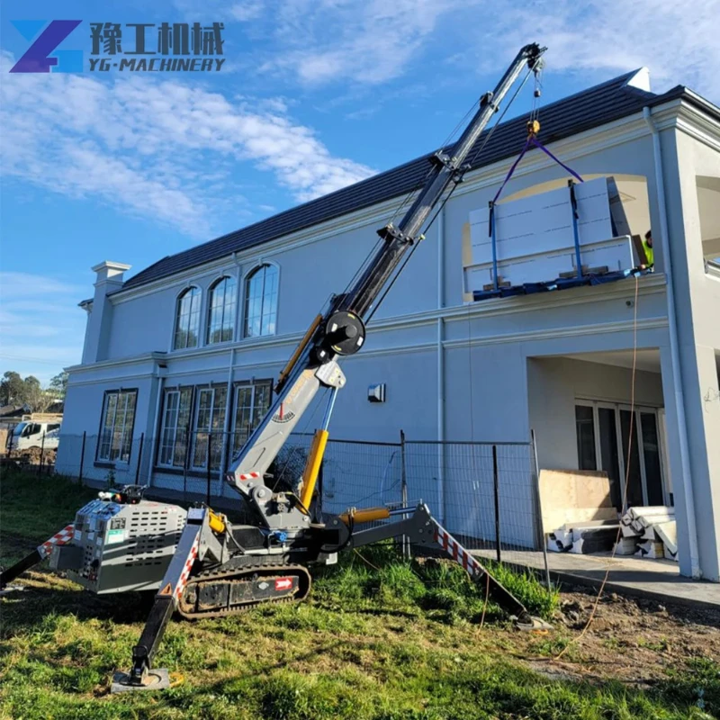 Prezzo di fabbrica Nuova gru a ragno Personalizza gru a ragno cingolata idraulica Stabilizzatore telescopico Mini gru a ragno mobile in vendita