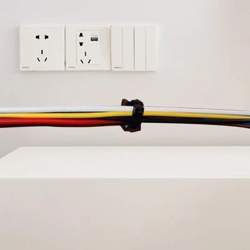 Cable Clips Magnetic Wire Management Clips Electrical Supplies Organizer With Nylon Zip Ties For Garages Workshops Toolbox