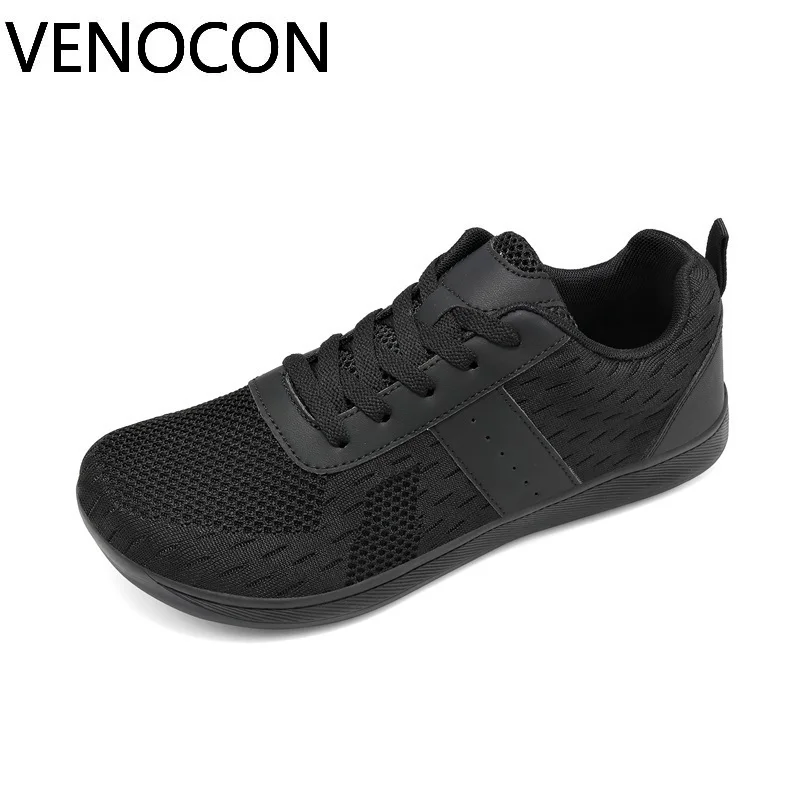 VENOCON Barefoot Extra Wide Toe Box Nose Knit Upper Zero Drop Light Minimalist Shoes Sneakers Footwear For Man Men Woman